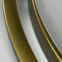 Žalvarinis kabinamas Fischer Leuchten šviestuvas stiklo gaubtu 54x54x24 cm