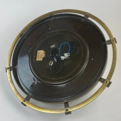 Žalvarinis kabinamas Fischer Leuchten šviestuvas stiklo gaubtu 54x54x24 cm