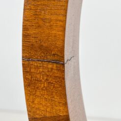 Art Deco pastatoma riešutmedžio lentyna 30x136x119 cm