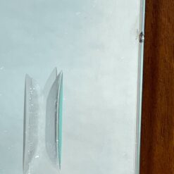 Art Deco pastatoma riešutmedžio lentyna 30x136x119 cm