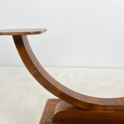 Art Deco pastatoma riešutmedžio lentyna 30x136x119 cm