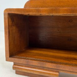 Art Deco pastatoma riešutmedžio lentyna 30x136x119 cm