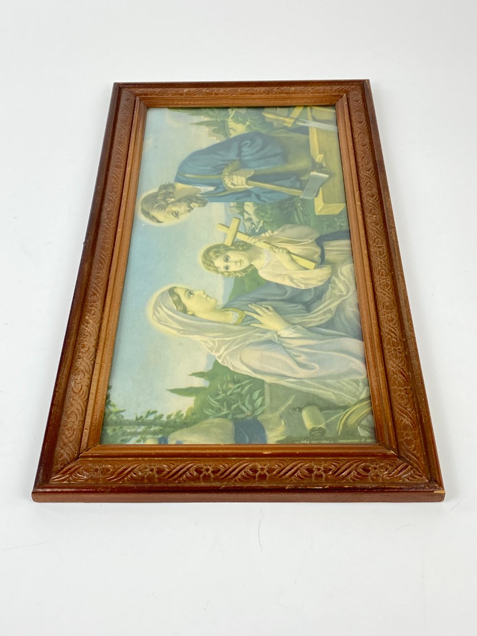 HL0210-religines-skulpturos-ir-paveikslai-3 Printas rėme “Švč. Mergelė Marija, Jėzus, Juozapas” 1,5x44x24,5 cm