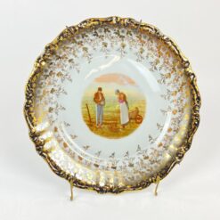 Kabinama “Winterling” porceliano lėkštė su žemdirbių atvaizdu 2,5x26x26 cm