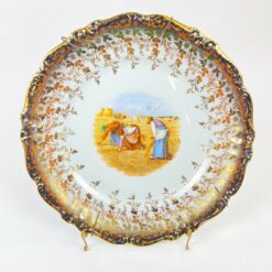 Kabinama “Winterling” porceliano lėkštė su žemdirbių atvaizdu 2,5x26x26 cm