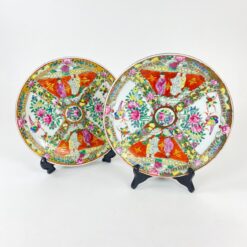 Porcelianinės kiniškos lėkštės 2 vnt. komplektas 26x26x3 cm