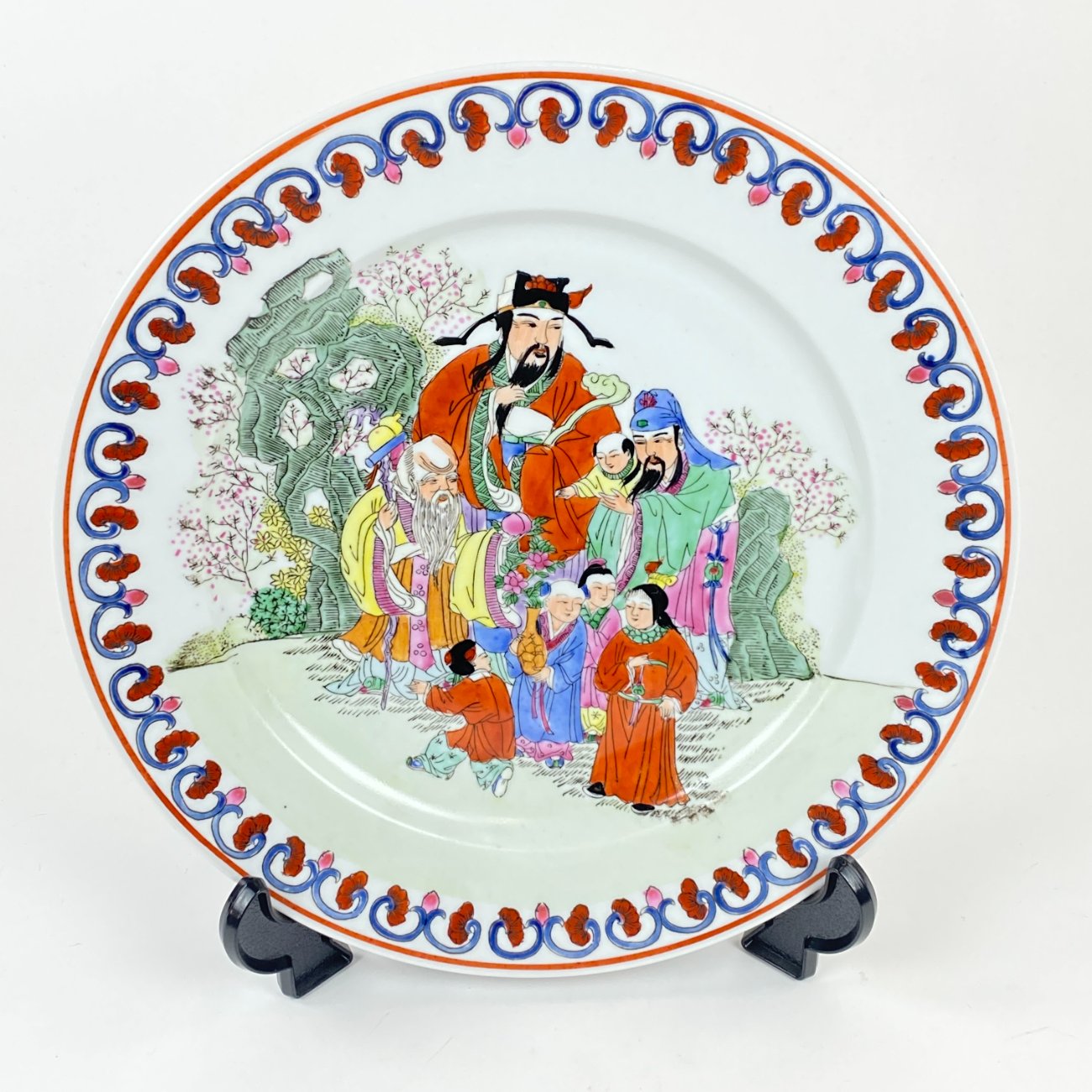 HL0225-servizu-dalys-0 Kiniška porcelianinė lėkštė 26x26x3 cm