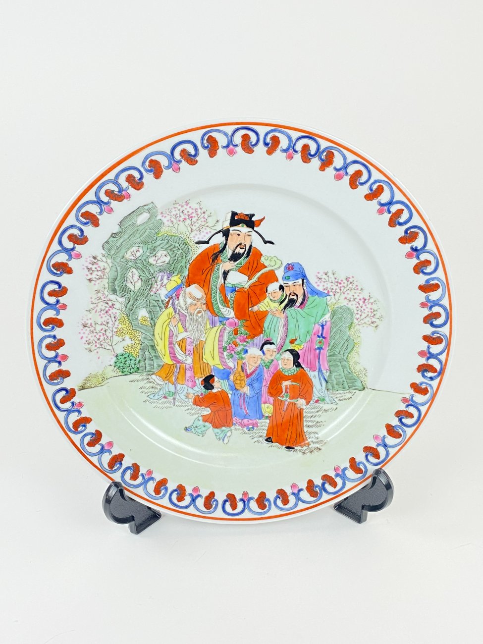 HL0225-servizu-dalys-1 Kiniška porcelianinė lėkštė 26x26x3 cm