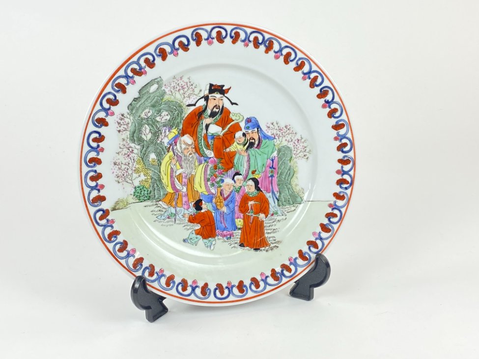 HL0225-servizu-dalys-2 Kiniška porcelianinė lėkštė 26x26x3 cm