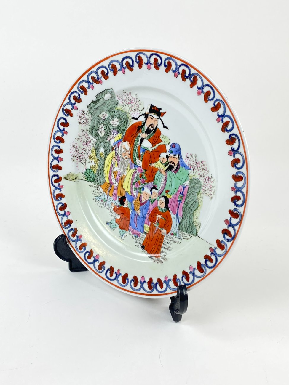 HL0225-servizu-dalys-3 Kiniška porcelianinė lėkštė 26x26x3 cm