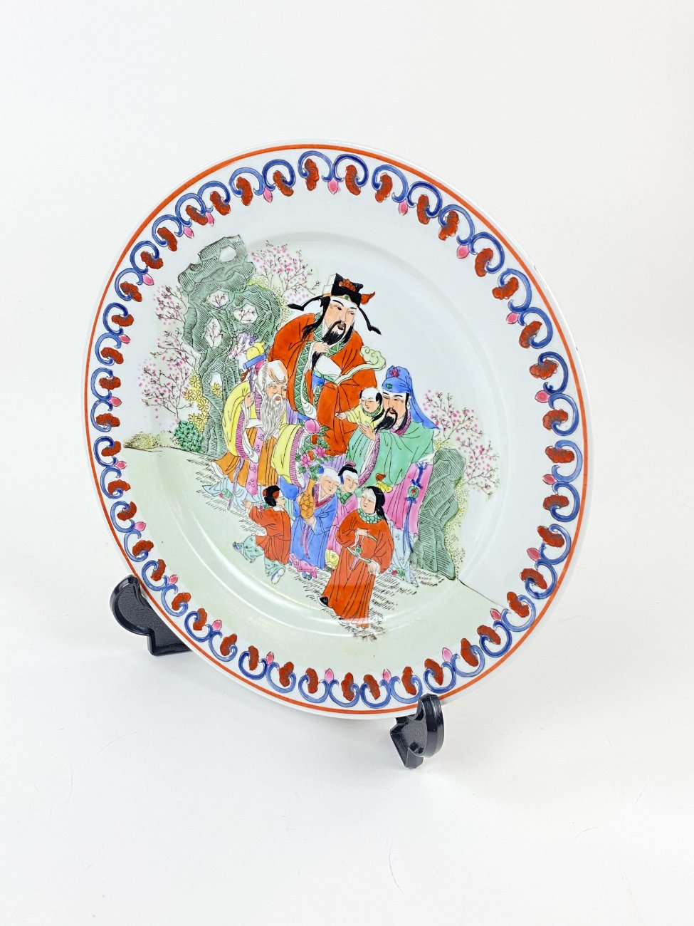 HL0225-servizu-dalys-4 Kiniška porcelianinė lėkštė 26x26x3 cm