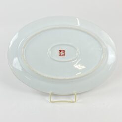 Kiniška porcelianinė ovalios formos serviravimo lėkštė 23×31,5×2,5 cm
