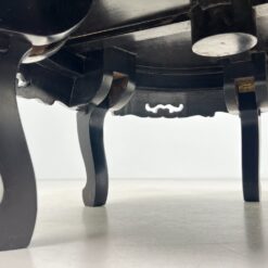 Rytietiškas sulankstomas staliukas su akmens dekoracijomis 91x91x43 cm