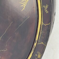 Rytietiškas sulankstomas staliukas su akmens dekoracijomis 91x91x43 cm