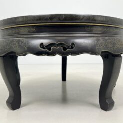 Rytietiškas sulankstomas staliukas su akmens dekoracijomis 91x91x43 cm