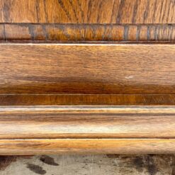 Ilga ąžuolinė penkių durų ir trijų stalčių spinta 60x295x187 cm