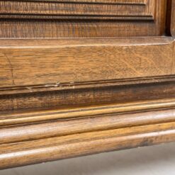 Ilga ąžuolinė penkių durų ir trijų stalčių spinta 60x295x187 cm