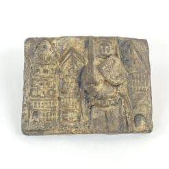 Sieninis keramikinis bareljefas “Brėmeno Rolandas” 2×14,5×11,5 cm