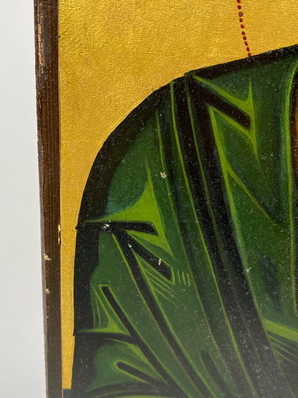 HN1179-religines-skulpturos-ir-paveikslai-13 Medinė ikona su apaštalo Mato atvaizdu 3,5x25x35 cm