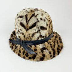 Kailinė skrybėlaitė su eko odos kaspinu (55 cm) 28x26x15,5 cm