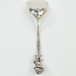 Sidabrinis Hildesheimer šaukštelis su rožės figūra, 800 praba 3,2x12x1,5 cm