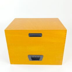 Vintažinė medinė archyvavimo dėžė 24,5x34x25 cm