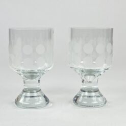 Ingrid Glashütte taškuotos stiklo taurės 270 ml 2 vnt. kompl. 7,5×7,5×13 cm