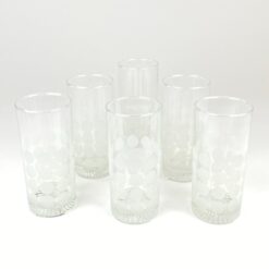 Ingrid Glashütte taškuotos stiklinės 260 ml 6 vnt. komplektas 6x6x13,5 cm
