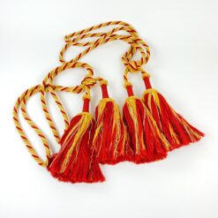 Dekoratyvinių užuolaidų virvių su kutais 2 vnt. komplektas 12x23x87 cm