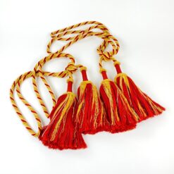 Dekoratyvinių užuolaidų virvių su kutais 2 vnt. komplektas 12x23x87 cm