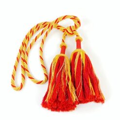 Dekoratyvinių užuolaidų virvių su kutais 2 vnt. komplektas 12x23x87 cm