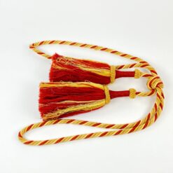 Dekoratyvinių užuolaidų virvių su kutais 2 vnt. komplektas 12x23x87 cm