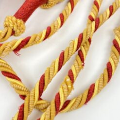 Dekoratyvinių užuolaidų virvių su kutais 2 vnt. komplektas 12x23x87 cm