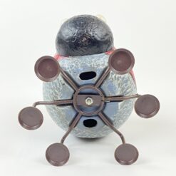 Keramikinė boružės statula metalinėmis kojomis ir ūsais 13×12,5×12,5 cm