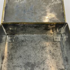 Vintažinė skardinė dėžutė su žirgų ir erelių atvaizdais 12,5x16x5,5 cm