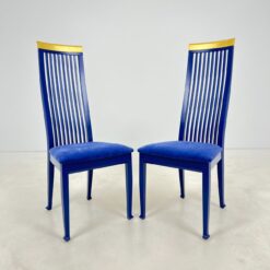 Itališkos Tonon mėlynos spalvos kėdės 2 vnt. komplektas 61x47x113 cm, 48 cm