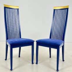 Itališkos Tonon mėlynos spalvos kėdės 2 vnt. komplektas 61x47x113 cm, 48 cm