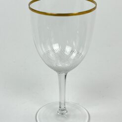 Krištolinė “Moser” Royal taurė paauksuota kraštine 210 ml 7,6×7,6×15,2 cm