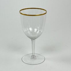 Krištolinė “Moser” Royal taurė paauksuota kraštine 210 ml 7,6×7,6×15,2 cm