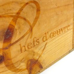 Pušies medžio vyno dėžė “Domaine Serres Mazard” 26×34,5×17 cm