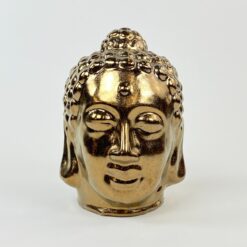 Keramikinis bronzos spalvos Budos biustas 18x16x21 cm