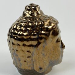 Keramikinis bronzos spalvos Budos biustas 10x8x12 cm