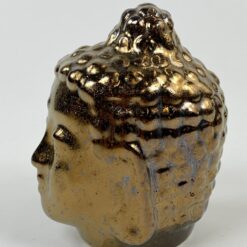 Keramikinis bronzos spalvos Budos biustas 10x8x12 cm