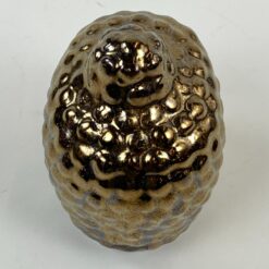 Keramikinis bronzos spalvos Budos biustas 10x8x12 cm