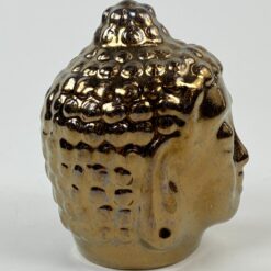 Keramikinis bronzos spalvos Budos biustas 10x8x12 cm