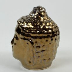 Keramikinis bronzos spalvos Budos biustas 10x8x12 cm