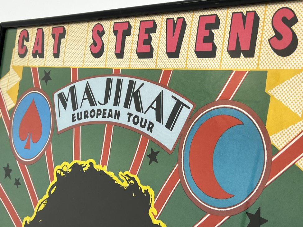 HN1271-plakatai-5 Cat Stevens Majikat European Tour plakatas rėme su stiklu 2×61,5×82 cm