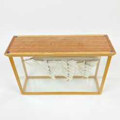 Schulschiff Deutschland 1927 laivo modeliukas 1:400 su stikliniu gaubtu 8,5×25,5×16 cm