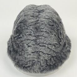 Karakulio kailio skrybėlaitė su eko odos kaspinu (56 cm) 26×24,5×16 cm