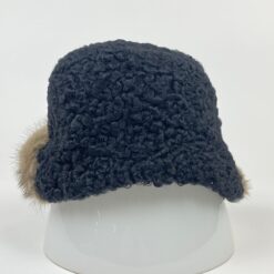 Karakulio ir lapės kailio skrybėlaitė (54 cm) 24x27x16 cm